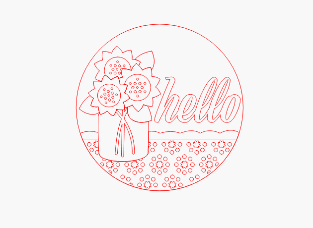 Hello Sunflower Jar