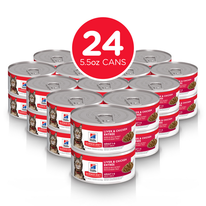 Hill's Science Diet Adult Liver & Chicken Entree Canned Cat Food