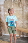 Hugo Army Green Draw String Short's