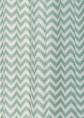 Ikat chevron printed cotton Fabric - Nile Blue