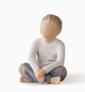 IMAGINATIVE CHILD FIGURE SCULPTURE HAND PAINTING WILLOW TREE BY SUSAN LORDI