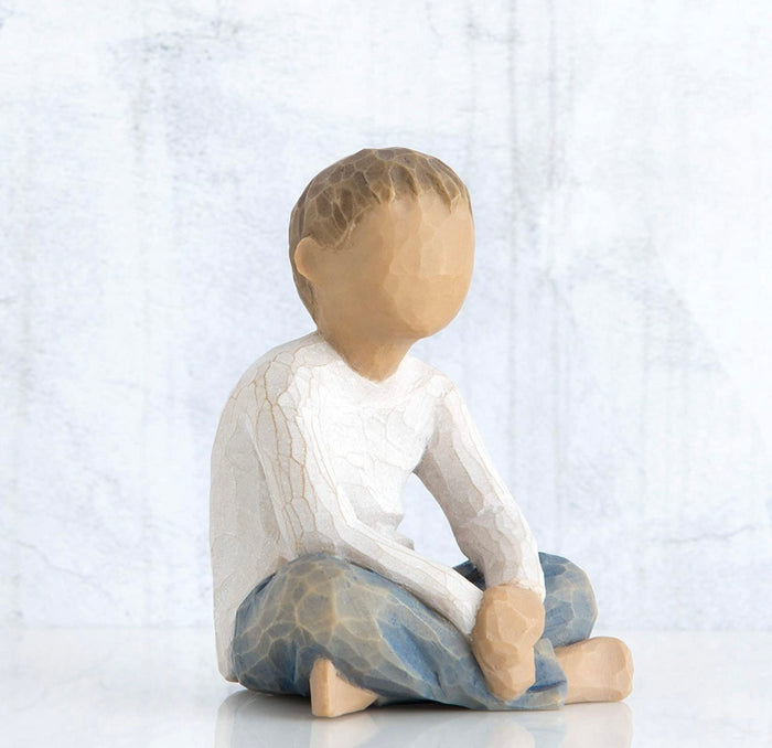 IMAGINATIVE CHILD FIGURE SCULPTURE HAND PAINTING WILLOW TREE BY SUSAN LORDI