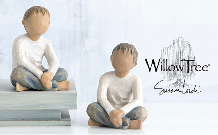 IMAGINATIVE CHILD FIGURE SCULPTURE HAND PAINTING WILLOW TREE BY SUSAN LORDI