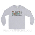 It’s Okay To Be Different Long Sleeve Tee - Sport Grey / S - peachiespeechie.com