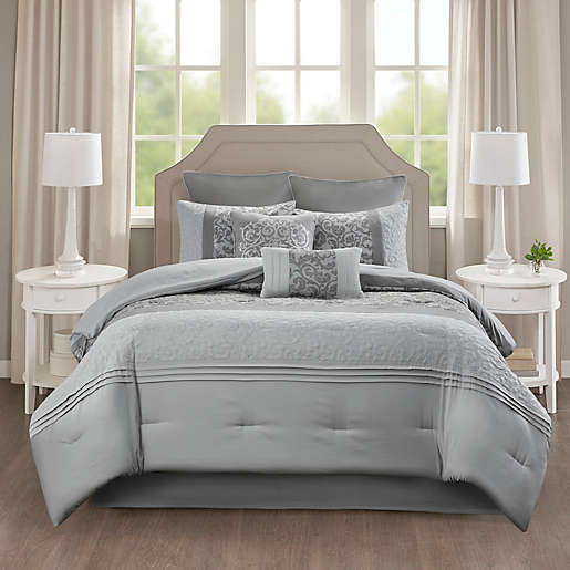 JLA Home 510 Design Ramsey King Embroidered 8 Piece Comforter