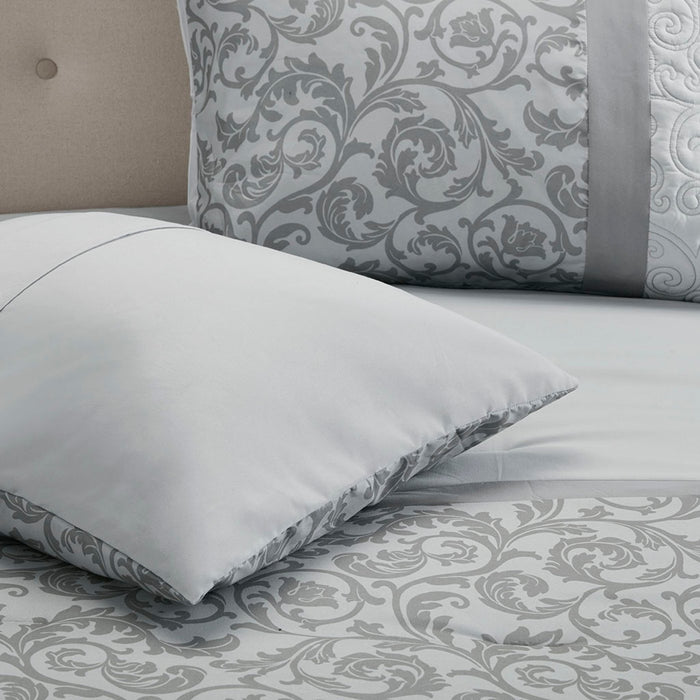 JLA Home 510 Design Ramsey King Embroidered 8 Piece Comforter