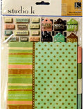 K & Company Studio K Meadow Mini Scrapbook Kit - SCRAPBOOKFARE