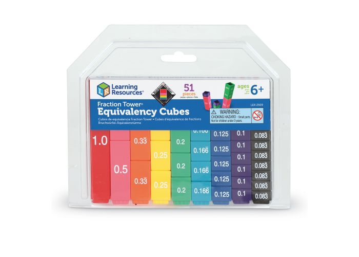 Learning Resources Fraction Tower Cubes - Equivalency Set (LER 2509)