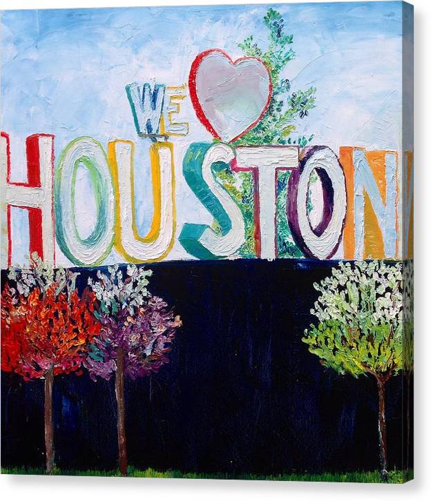 Love For Houston - Canvas Print