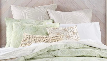 Lucky Brand Paradise Cotton 230-Thread Count European Sham, Beige