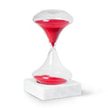 Luna 45 minute Art Deco Hourglass on White Marble Base