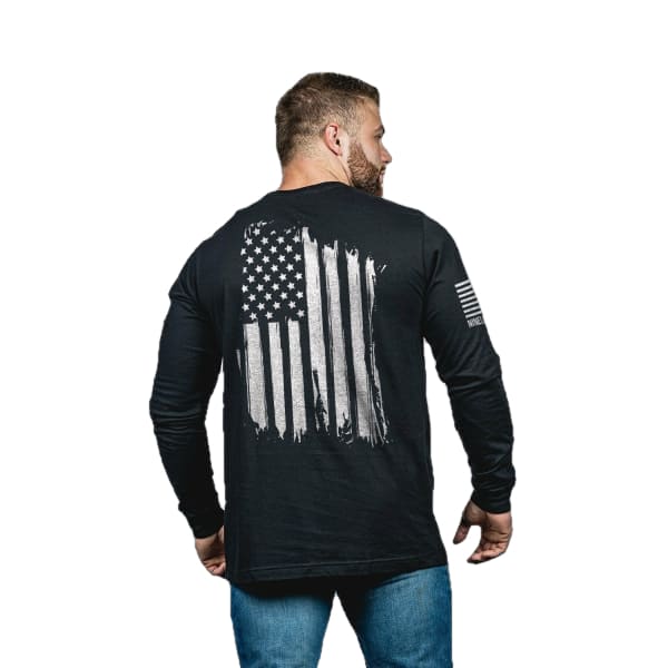 Men’s Long Sleeve America - Medium / Black - Done