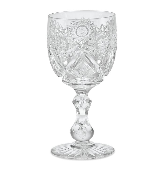 Middlesex Pattern American Cut Glass Goblet