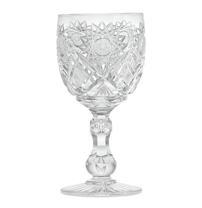 Middlesex Pattern American Cut Glass Goblet