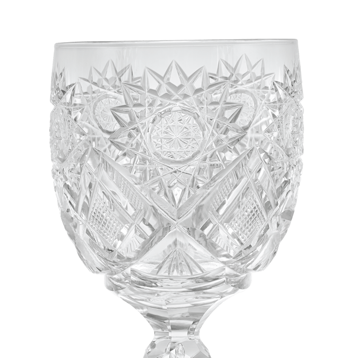 Middlesex Pattern American Cut Glass Goblet