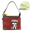 Mini Crossbody Burgundy Raccoon