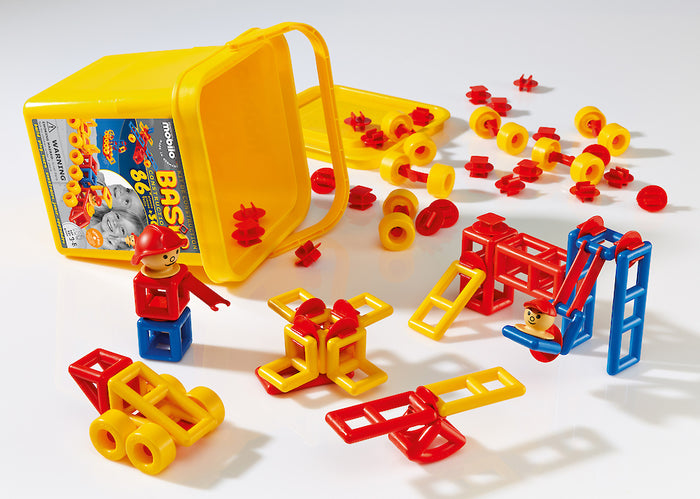 mobilo basic set, 86 pieces in a bucket