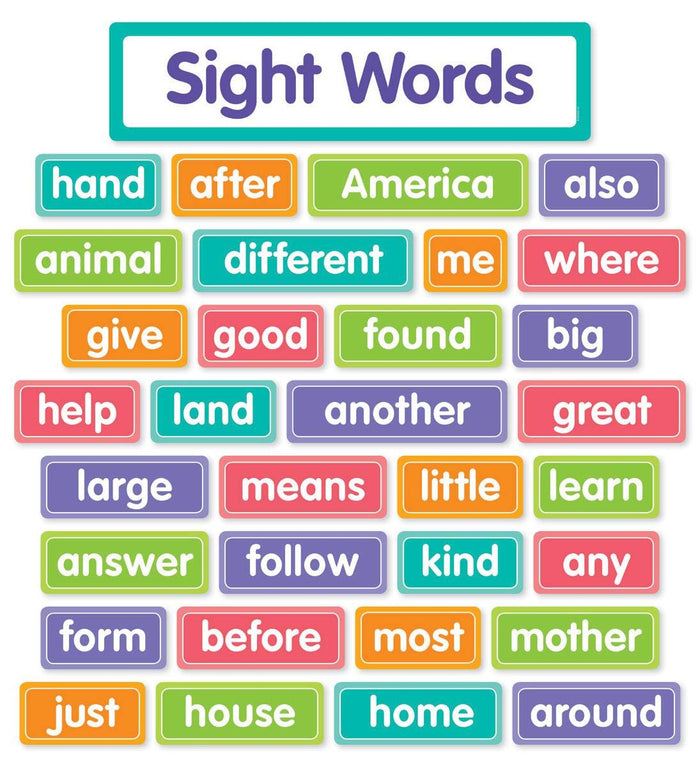More Sight Words Bulletin Board (SC 834755)