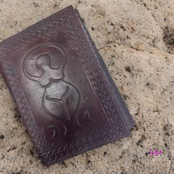 Mother Goddess Leather Journal 🌙 - journal