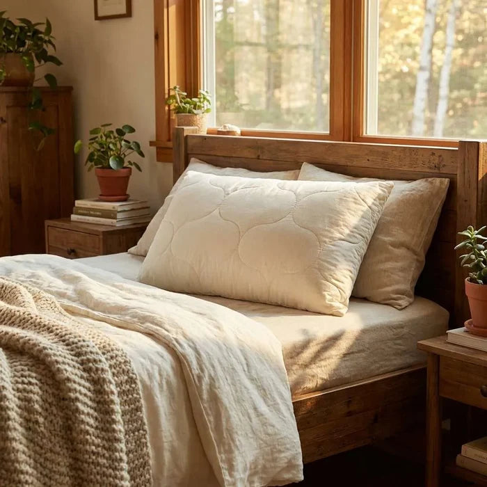 Natura Organic Latex Pillow, view 2 - Mattress Miracle Brantford