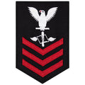 Navy E6 FEMALE Rating Badge: Aviation Maintenance Admin - New Serge for Jumper