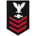 Navy E6 FEMALE Rating Badge: Construction Mechanic - New Serge for Jumper