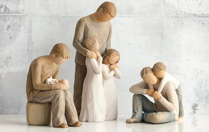 NEW DAD FIGURE SCULPTURE HAND PAINTING WILLOW TREE BY SUSAN LORDI