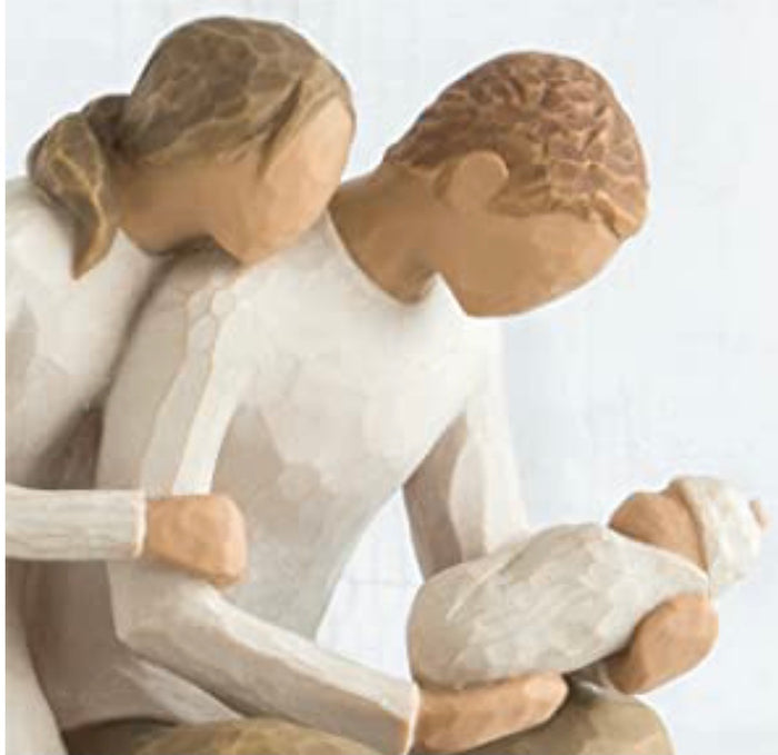 NEW LIFE FIGURE SCULPTURE HAND PAINTING WILLOW TREE BY SUSAN LORDI