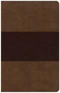 Personal Size Reference Bible: KJV, Saddle Brown Leathertouch - Large Print