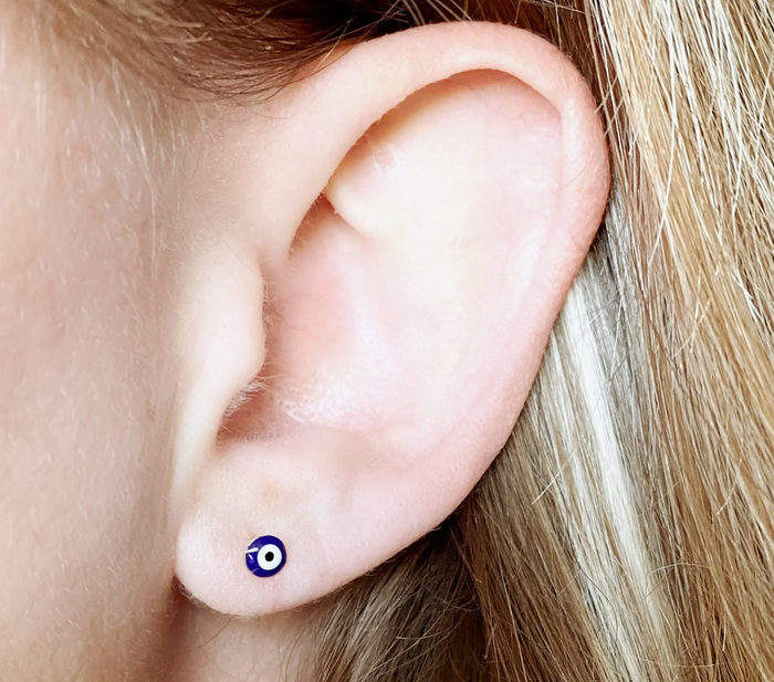 Petite Evil Eye Stud Earrings