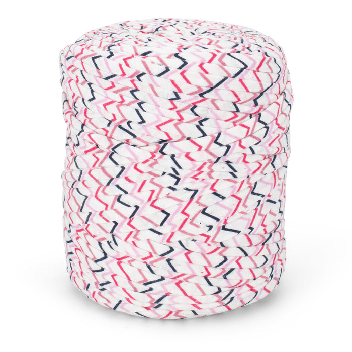 Printed Recycled T-Shirt Fabric Yarn - Sweet Pop
