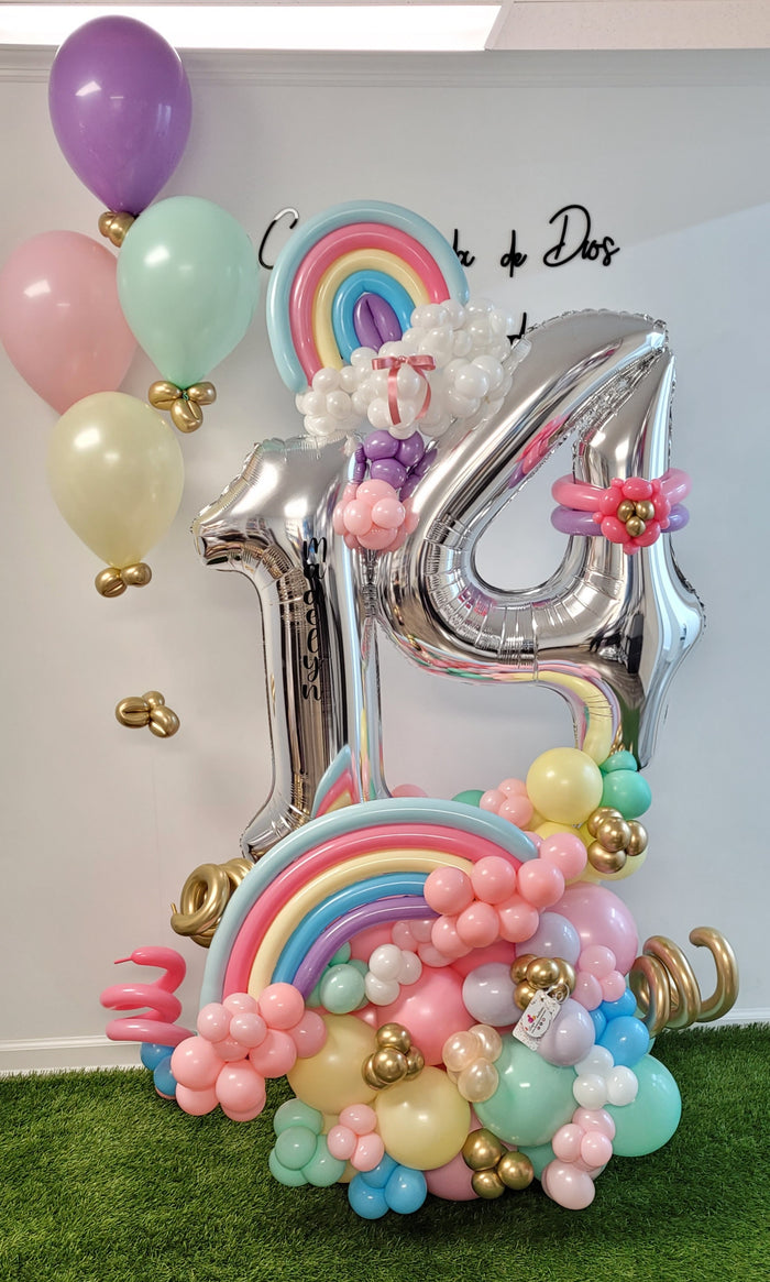 Rainbow balloon