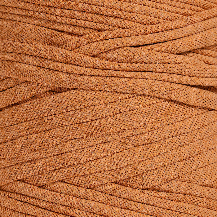 Recycled T-Shirt Fabric Yarn - Apricot Color