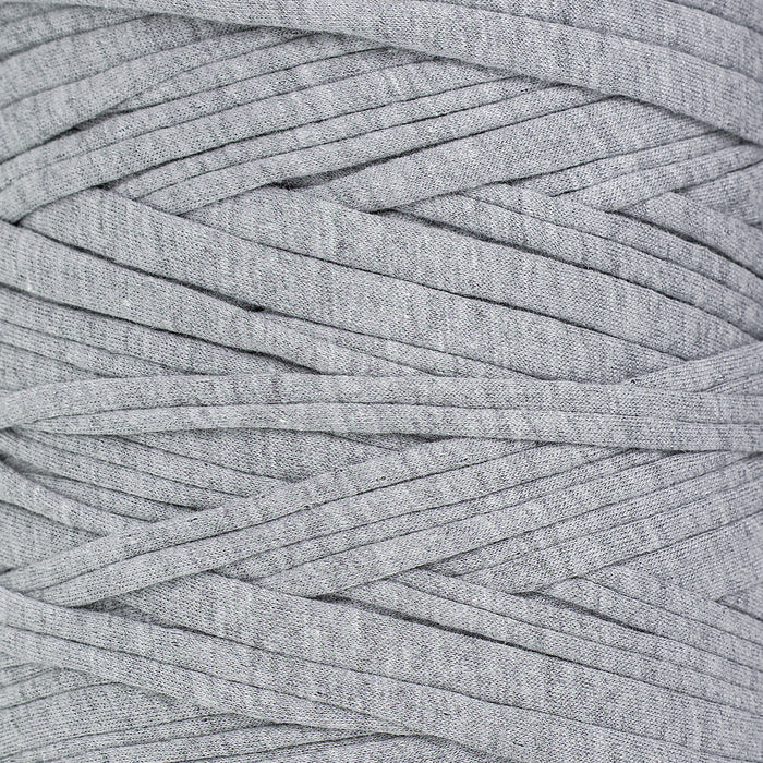 Recycled T-Shirt Fabric Yarn - Gray Color