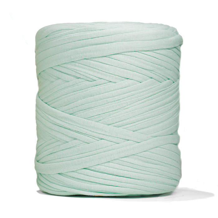 Recycled T-Shirt Fabric Yarn - Ice Green Color