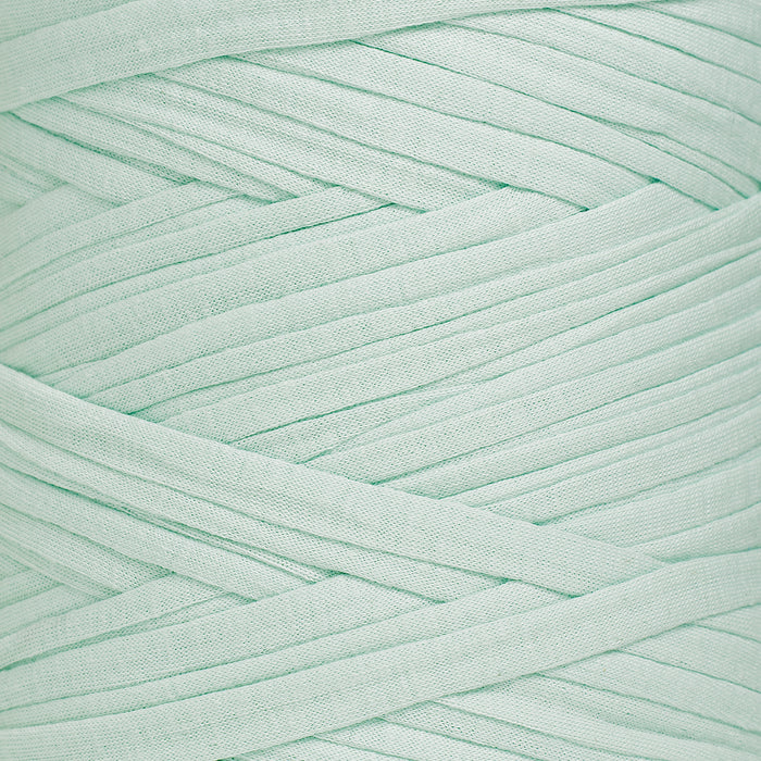 Recycled T-Shirt Fabric Yarn - Ice Green Color