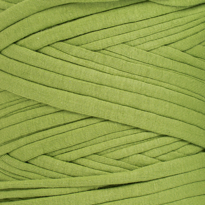 Recycled T-Shirt Fabric Yarn - Olive Green Color