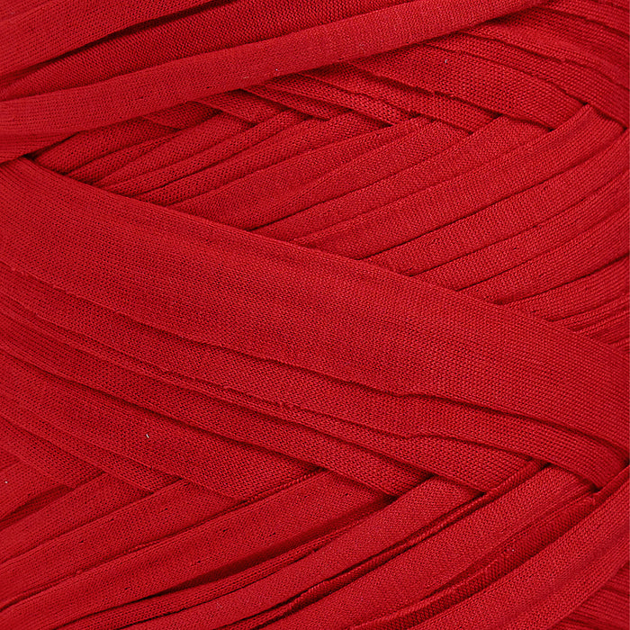 Recycled T-Shirt Fabric Yarn - Red Color