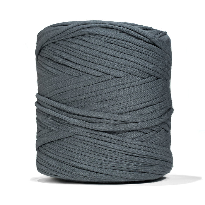 Recycled T-Shirt Fabric Yarn - Slate Gray Color