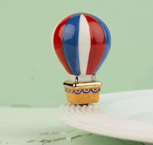 red, white, and balloon