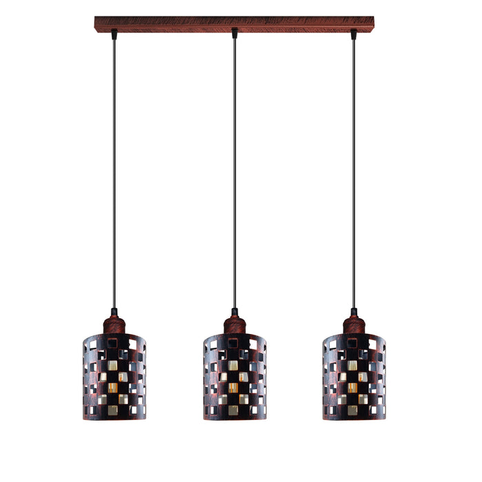 Retro 3 Way Pendant Light - E27 Base ~4001