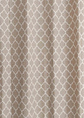 Reverse Trellis printed cotton Fabric - Walnut-Grey