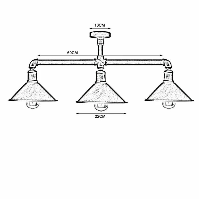 Rustic Beam Pendant Steampunk Ceiling Lights ~3591