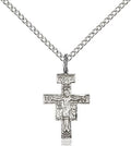 San Damiano Crucifix medal 60781, Sterling Silver