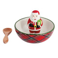 Santa Icon Tartan Candy Dish