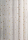 Sapling printed sheer Fabric - Yellow