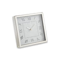 Serpa Silver Plated Modern Design Desk Clock