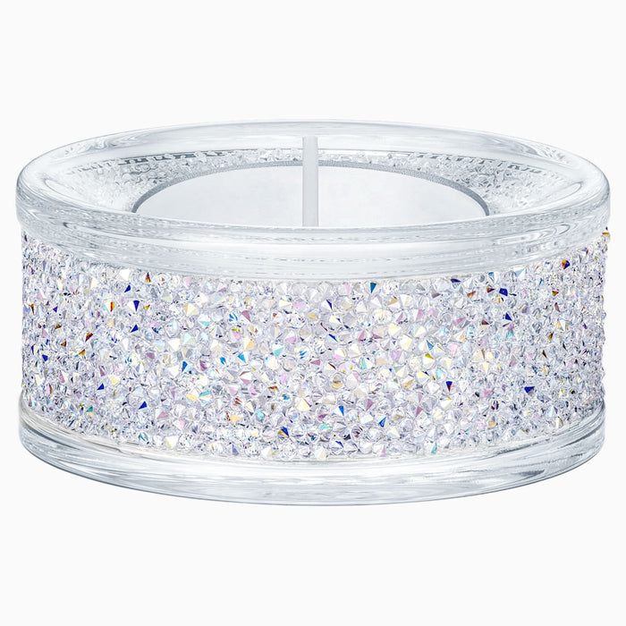 SHIMMER TEA LIGHT HOLDER, CRYSTAL AB