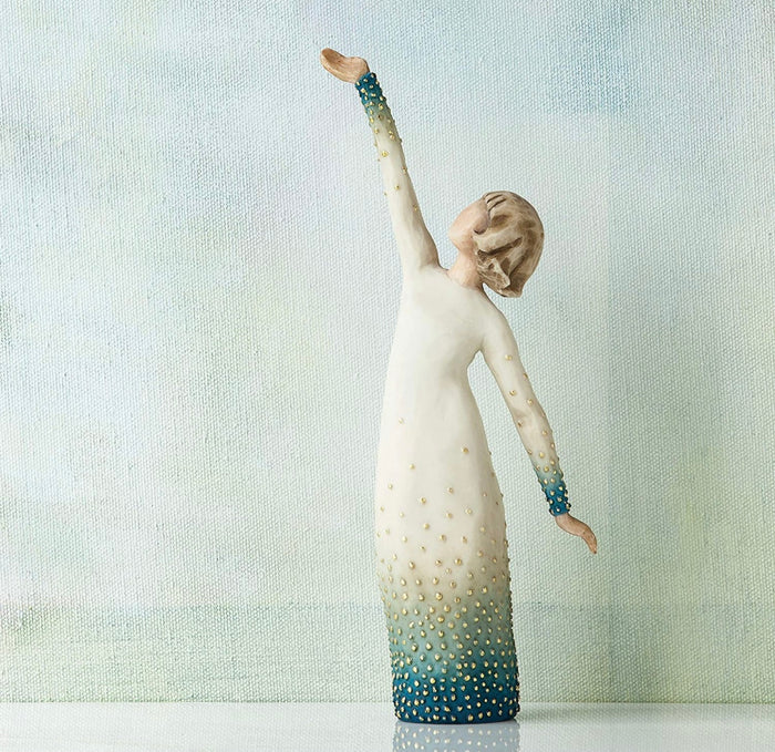SHINE SIGNATURE COLLECTION FIGURE SCULPTURE HAND PAINTING WILLOW TREE BY SUSAN LORDI