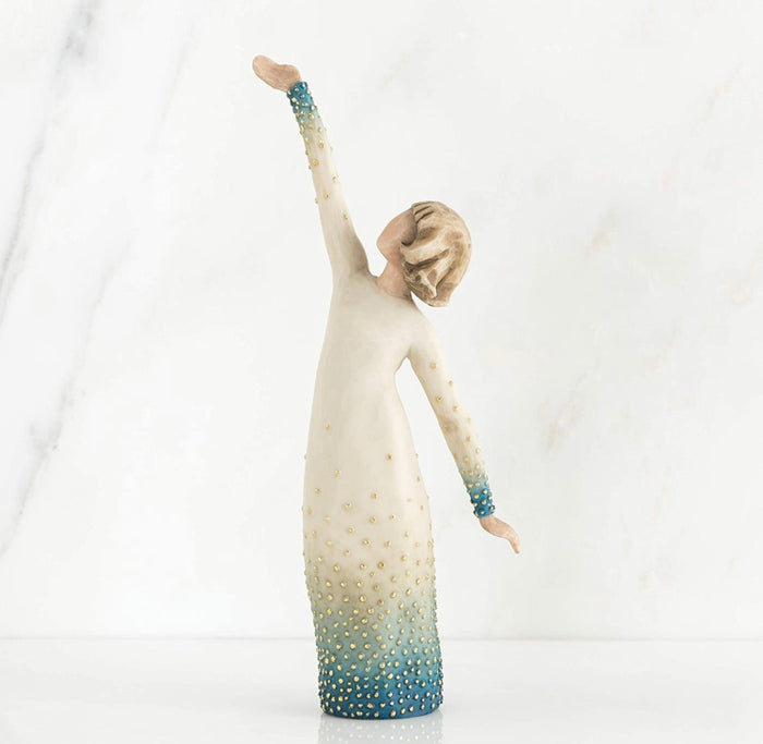 SHINE SIGNATURE COLLECTION FIGURE SCULPTURE HAND PAINTING WILLOW TREE BY SUSAN LORDI